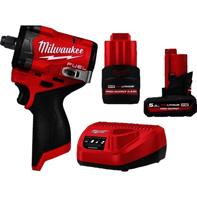 M12FUEL1/2インチ542Nmインパクトレンチ5.0AH&2.5AH 【直送品】 返品・キャンセル・他商品と同時購入は不可