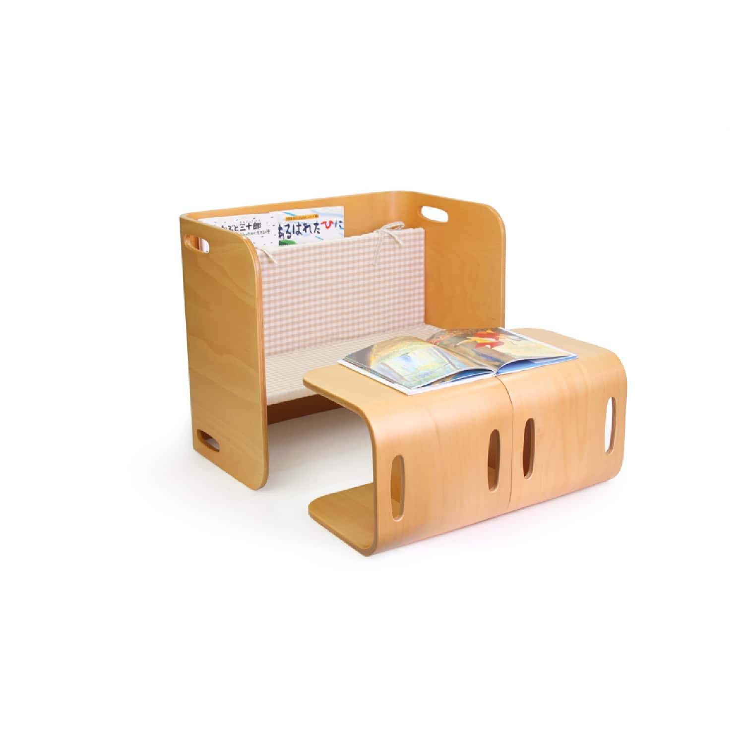 ホップル コロコロチェア&デスク3点セット ナチュラル 【直送品】返品・キャンセル・他商品と同時購入 - Image 10