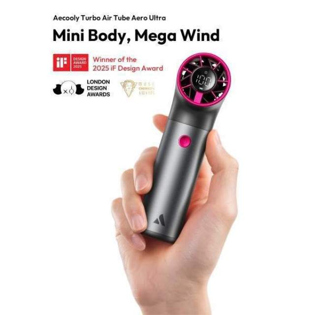 AeroUltra  ハイスピードハンディファン GY×PL 【直送品】 返品・キャンセル・他商品と同時購入は不可 - Image 4