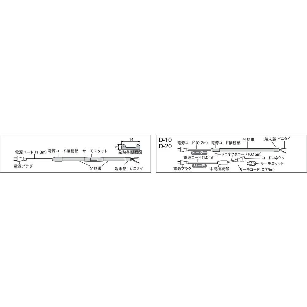 D2 八光 水道凍結防止ヒーター 【直送品】 返品・キャンセル・他商品と同時購入は不可 - Image 3