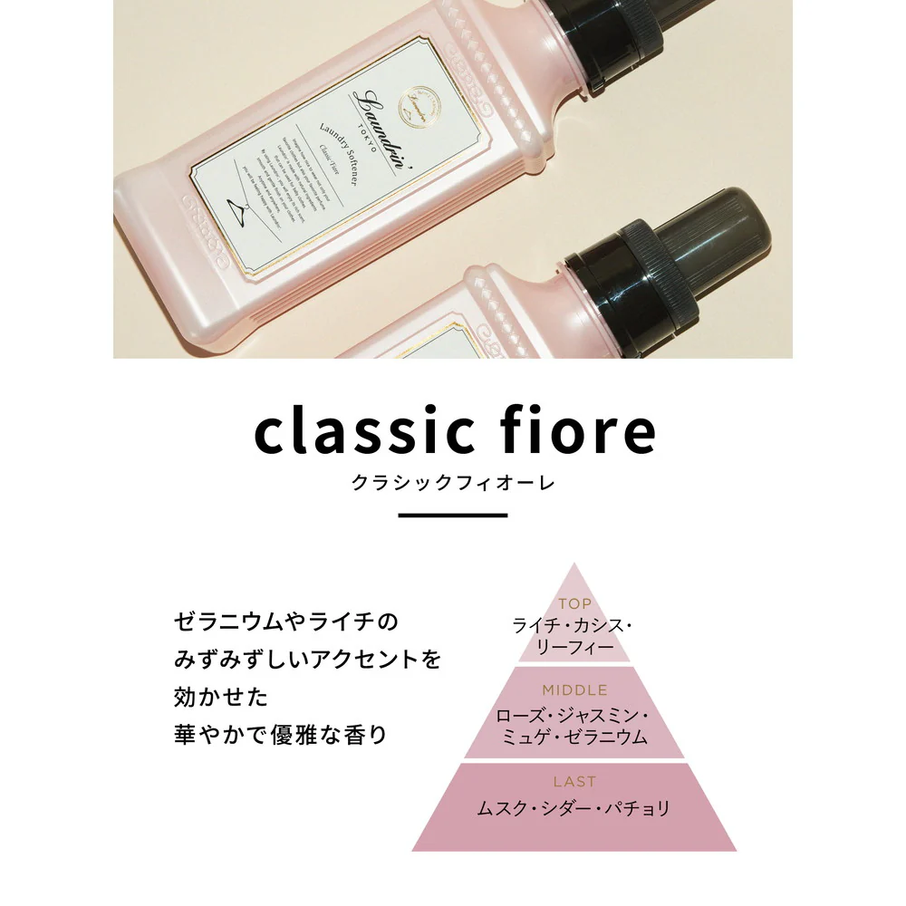 ランドリン 柔軟剤 クラシックフィオーレ 大容量 詰め替え 960ml - Image 3