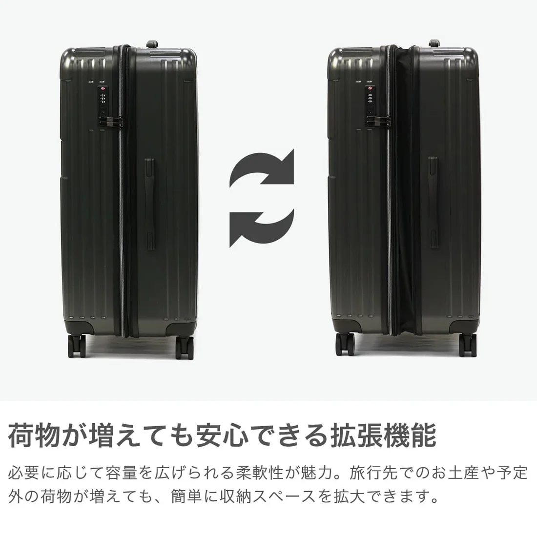キャリーケースL sfrs-2402-L-MIGY 【直送品】 返品・キャンセル・他商品と同時購入は不可 - Image 2