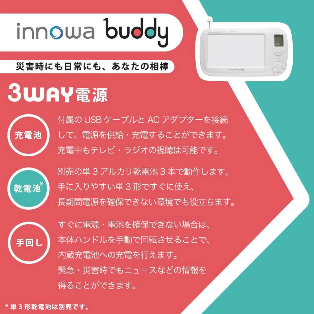 innowa buddy ポータブルラジオ・テレビ 1台 - Image 14