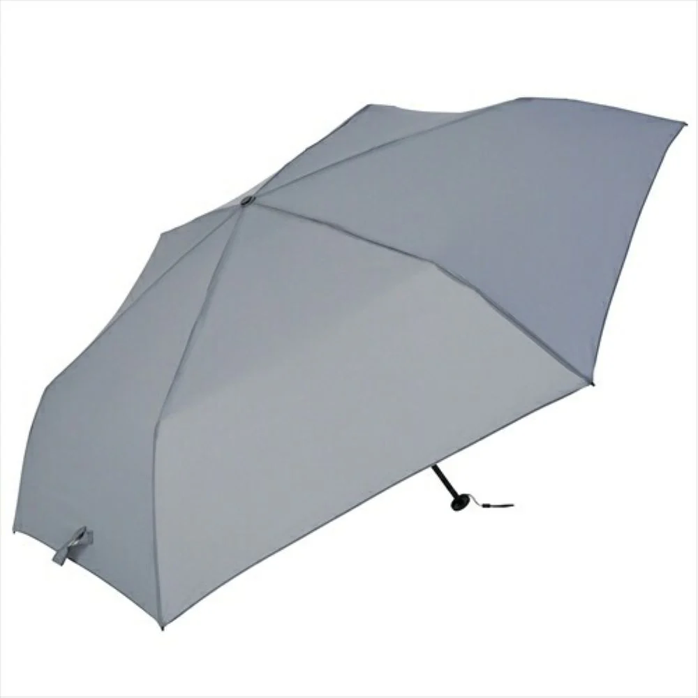晴雨兼用 折りたたみ傘 カーボン 50757GY 【直送品】 返品・キャンセル・他商品と同時購入は不可