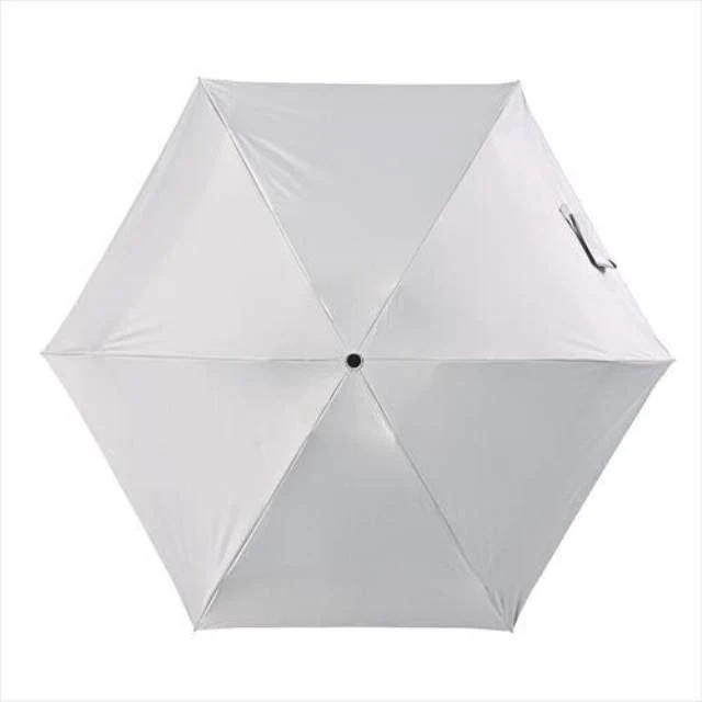 晴雨兼用日傘 折りたたみ傘 ソラニ UVカット 5段 ミニ50cm GY 【直送品】 返品・キャンセル・他商品と同時購入は不可 - Image 3