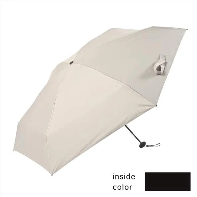 晴雨兼用日傘 折りたたみ傘 ソラニ UVカット 5段 ミニ50cm BG 【直送品】 返品・キャンセル・他商品と同時購入は不可