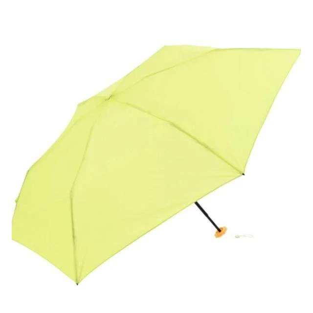 晴雨兼用日傘 UVカット 折りたたみ傘 ポケラ 軽量6段 50cm LG 【直送品】 返品・キャンセル・他商品と同時購入は不可