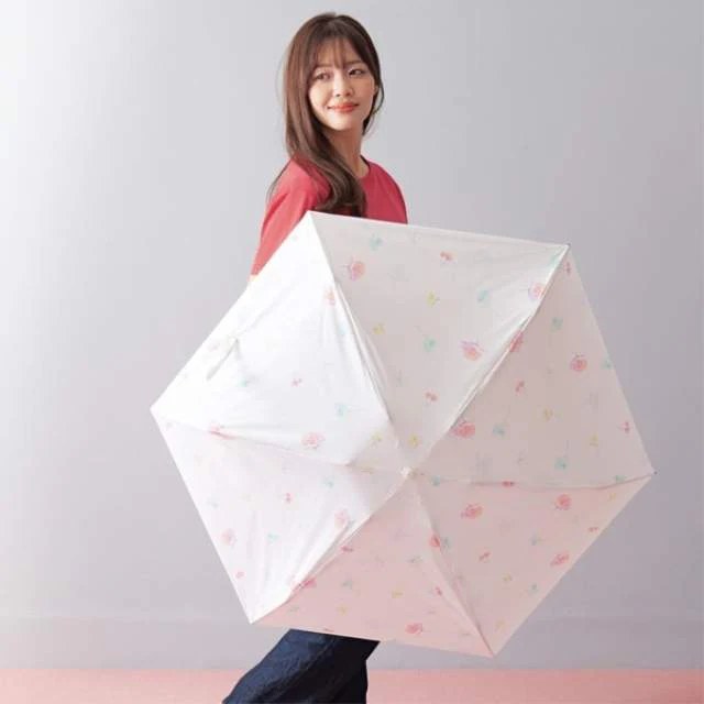 晴雨兼用日傘 折畳傘 ポケラ Fluffyflower 50cm OW 【直送品】 返品・キャンセル・他商品と同時購入は不可 - Image 7