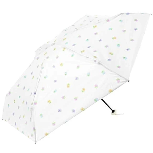 晴雨兼用日傘 折りたたみ傘 ポケラ funny 軽量5段 50cm OW 【直送品】 返品・キャンセル・他商品と同時購入は不可