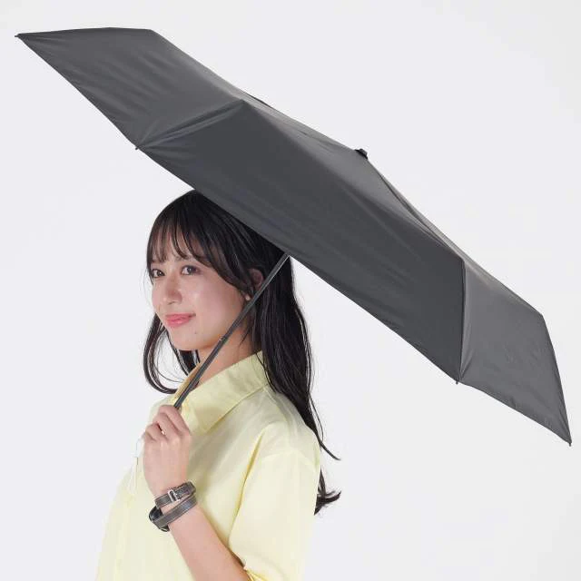 遮光率100％ 晴雨兼用日傘 折畳傘 ソラニ 軽量50cm BK 【直送品】 返品・キャンセル・他商品と同時購入は不可 - Image 3