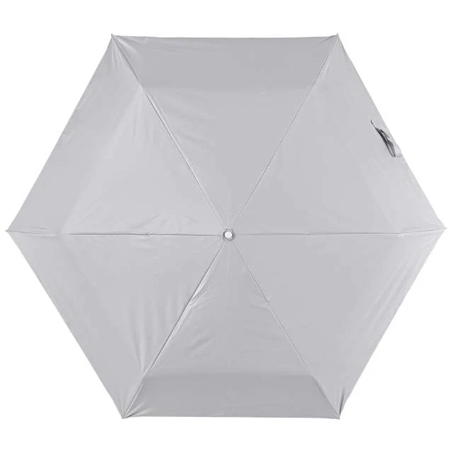 遮光率100% 晴雨兼用日傘 折畳傘 ソラニ 軽量50cm GY 【直送品】 返品・キャンセル・他商品と同時購入は不可 - Image 2