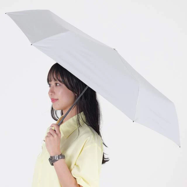 遮光率100% 晴雨兼用日傘 折畳傘 ソラニ 軽量50cm GY 【直送品】 返品・キャンセル・他商品と同時購入は不可 - Image 4
