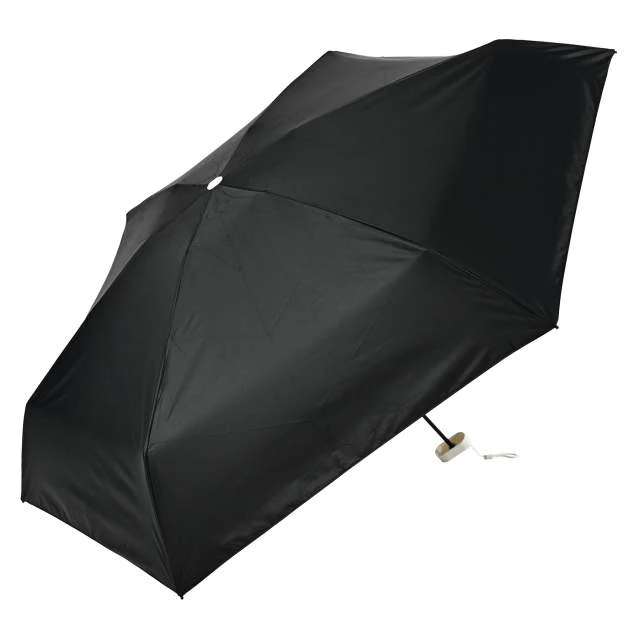 一級遮光 晴雨兼用日傘 折畳傘 ソラニミニマム 軽量50cm BK 【直送品】 返品・キャンセル・他商品と同時購入は不可