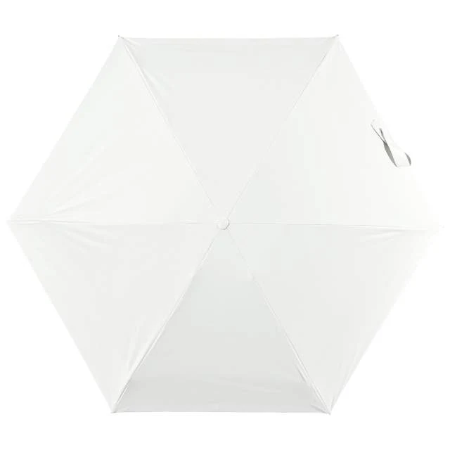 一級遮光 晴雨兼用日傘 折畳傘 ソラニミニマム 軽量50cm オフWHT 【直送品】 返品・キャンセル・他商品と同時購入は不可 - Image 2