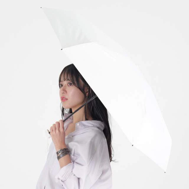 一級遮光 晴雨兼用日傘 折畳傘 ソラニミニマム 軽量50cm オフWHT 【直送品】 返品・キャンセル・他商品と同時購入は不可 - Image 4
