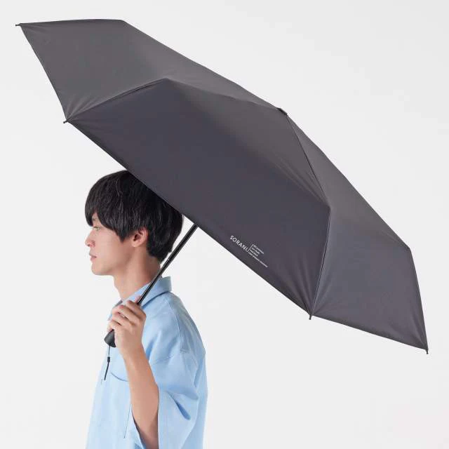耐風 BIGサイズ 自動開閉 晴雨兼用 折畳傘 ソラニ ミニ58cm BK 【直送品】 返品・キャンセル・他商品と同時購入は不可 - Image 3