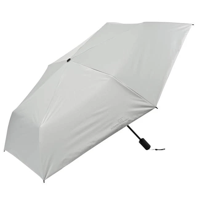 耐風 BIGサイズ 自動開閉 晴雨兼用 折畳傘 ソラニ ミニ58cm GY 【直送品】 返品・キャンセル・他商品と同時購入は不可
