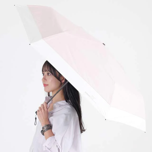 BIGサイズ 晴雨兼用 折畳傘 ソラニ遮光 バイカラー ミニ58cm PK 【直送品】 返品・キャンセル・他商品と同時購入は不可 - Image 4