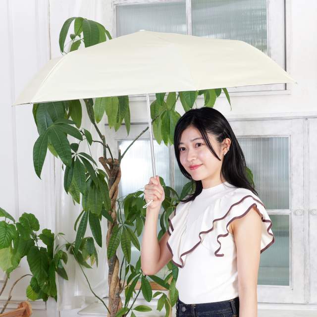 放射冷却 一級遮光 晴雨兼用 折りたたみ傘 ラディクール 55cm BG 【直送品】 返品・キャンセル・他商品と同時購入は不可 - Image 4