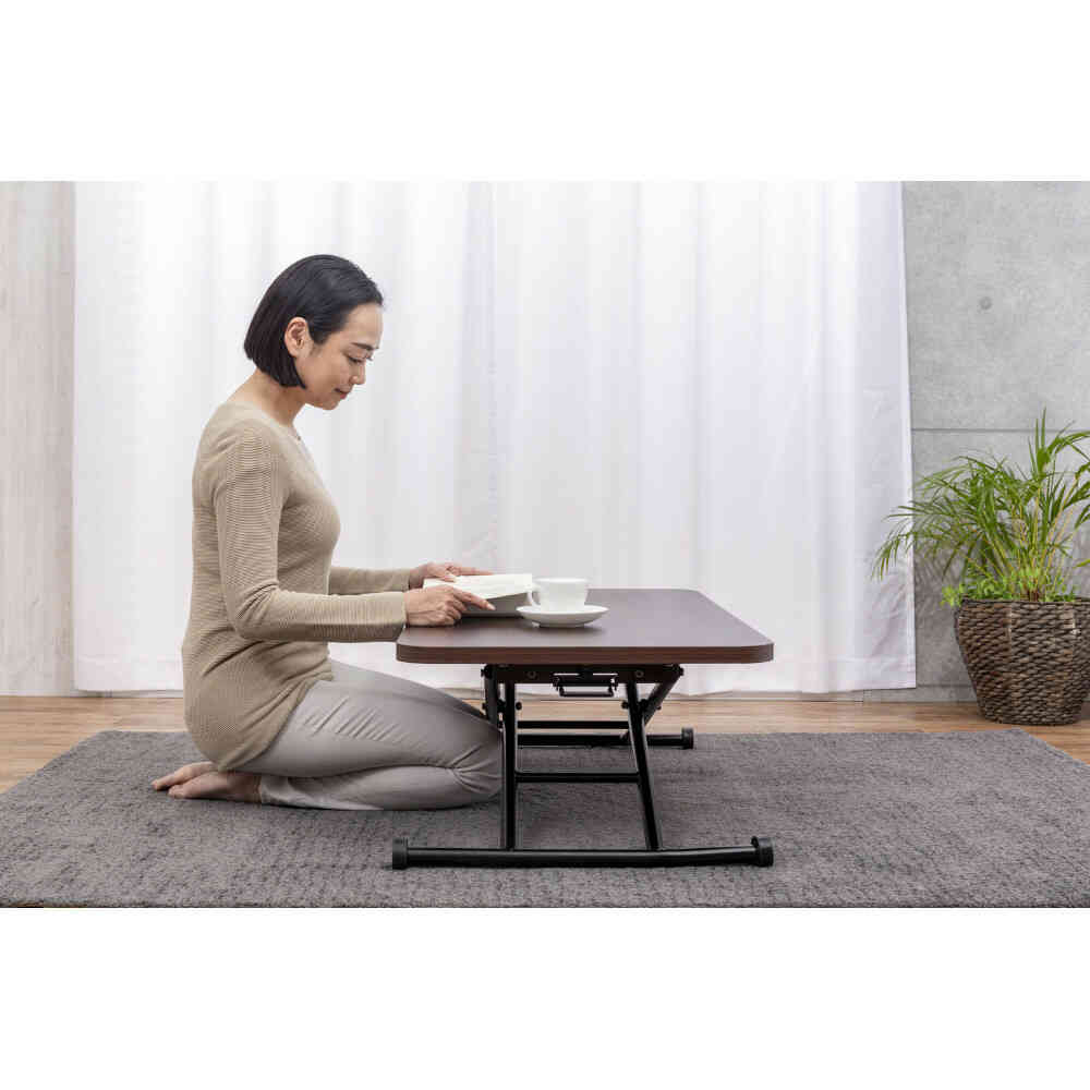らくらく昇降式フリーテーブル 大理石調[0437310] 【直送品】 返品・キャンセル・他商品と同時購入は不可 - Image 3