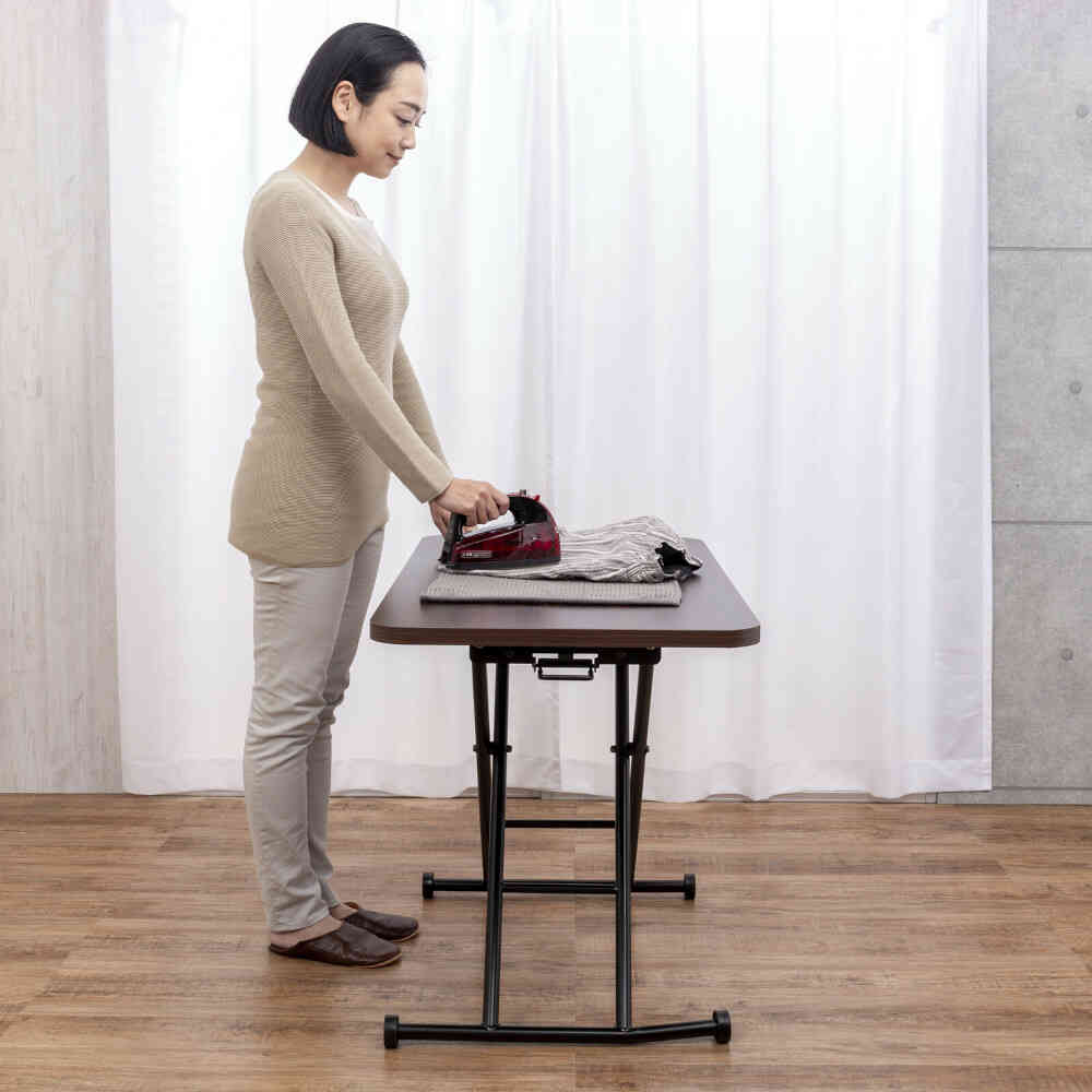 らくらく昇降式フリーテーブル 大理石調[0437310] 【直送品】 返品・キャンセル・他商品と同時購入は不可 - Image 5