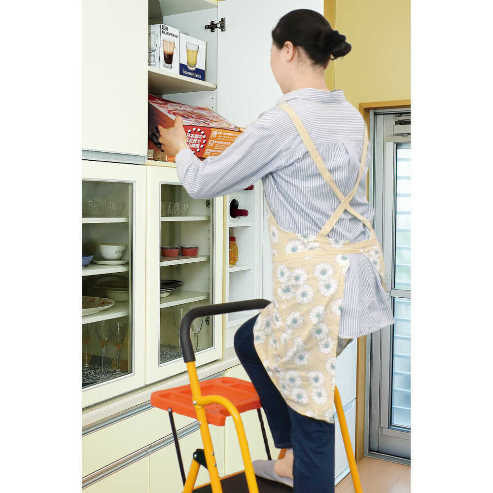 安心の両手すり付き脚立 トレー付き 4段[04634] 【直送品】 返品・キャンセル・他商品と同時購入は不可 - Image 4