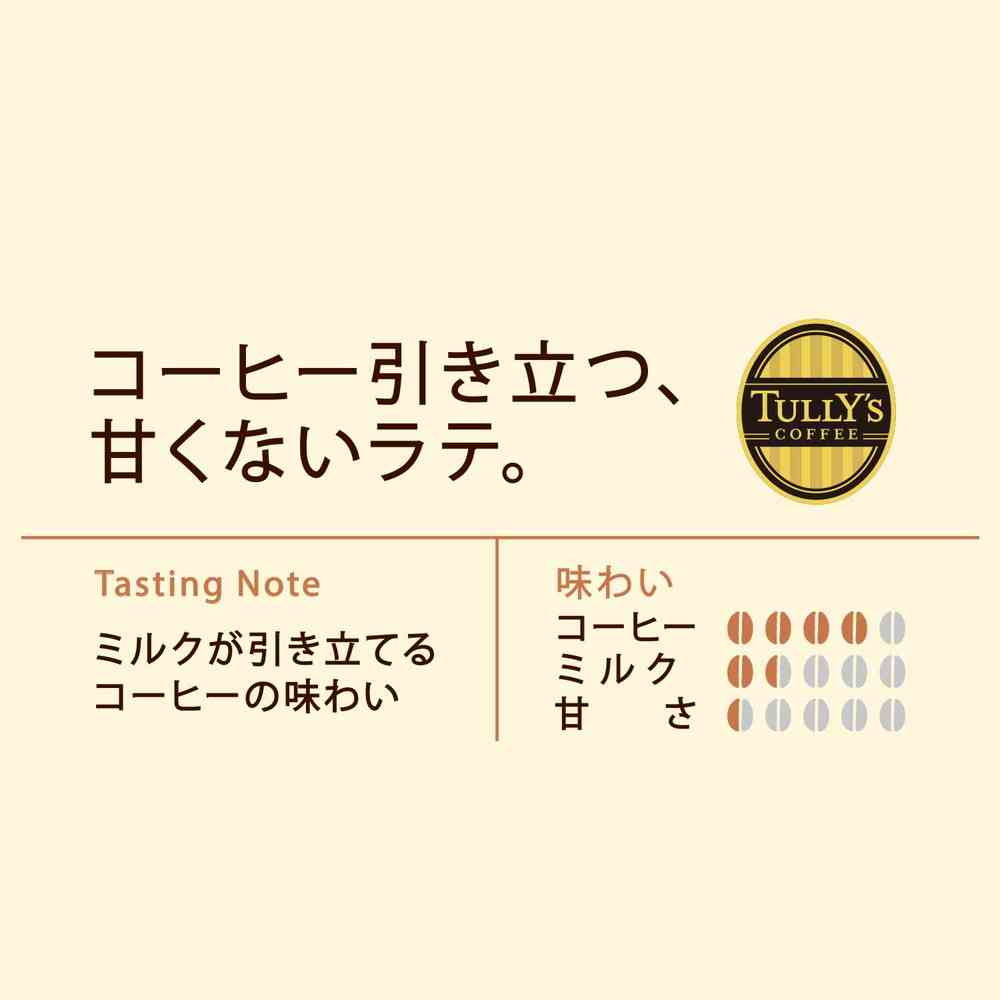 ◆伊藤園 タリーズボトル缶無糖ラテ 370ml - Image 3