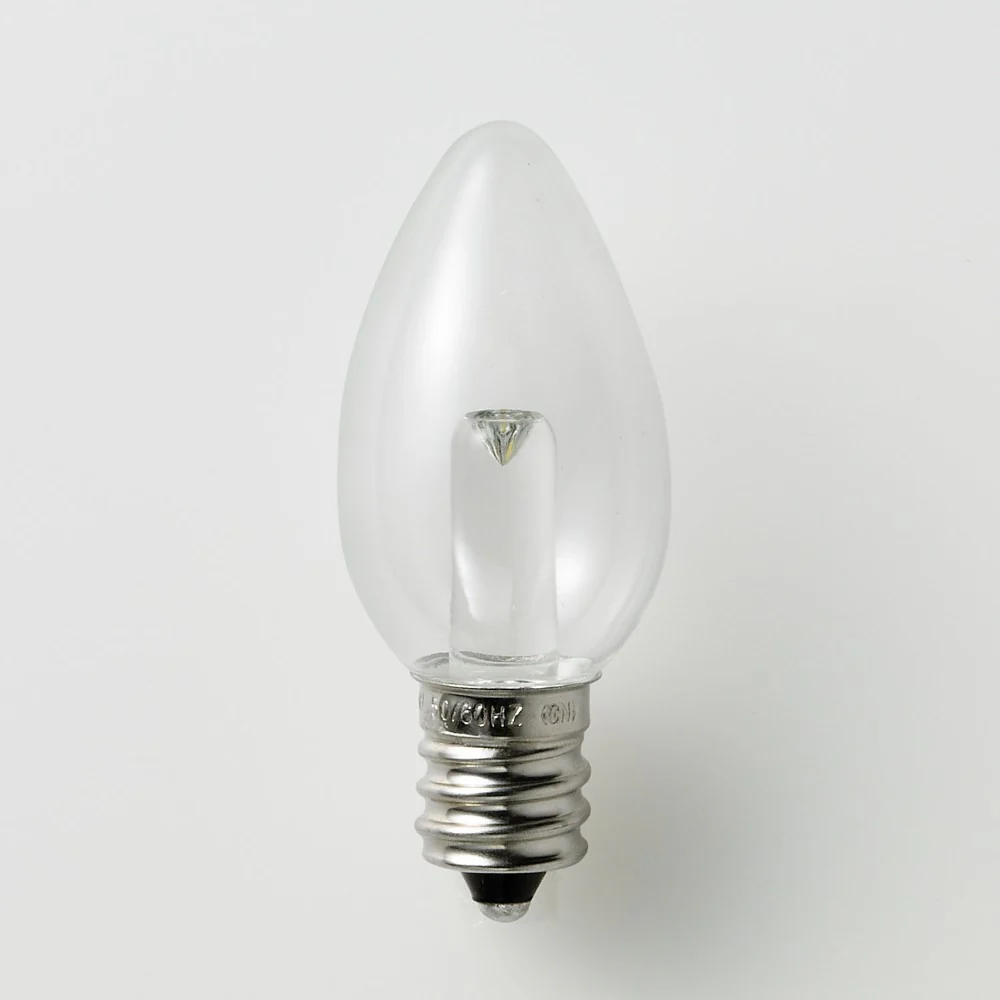 エルパ ELPA LED装飾電球 ローソク形 長寿命 E12 LDC1CL-G-E12-G306 - Image 2