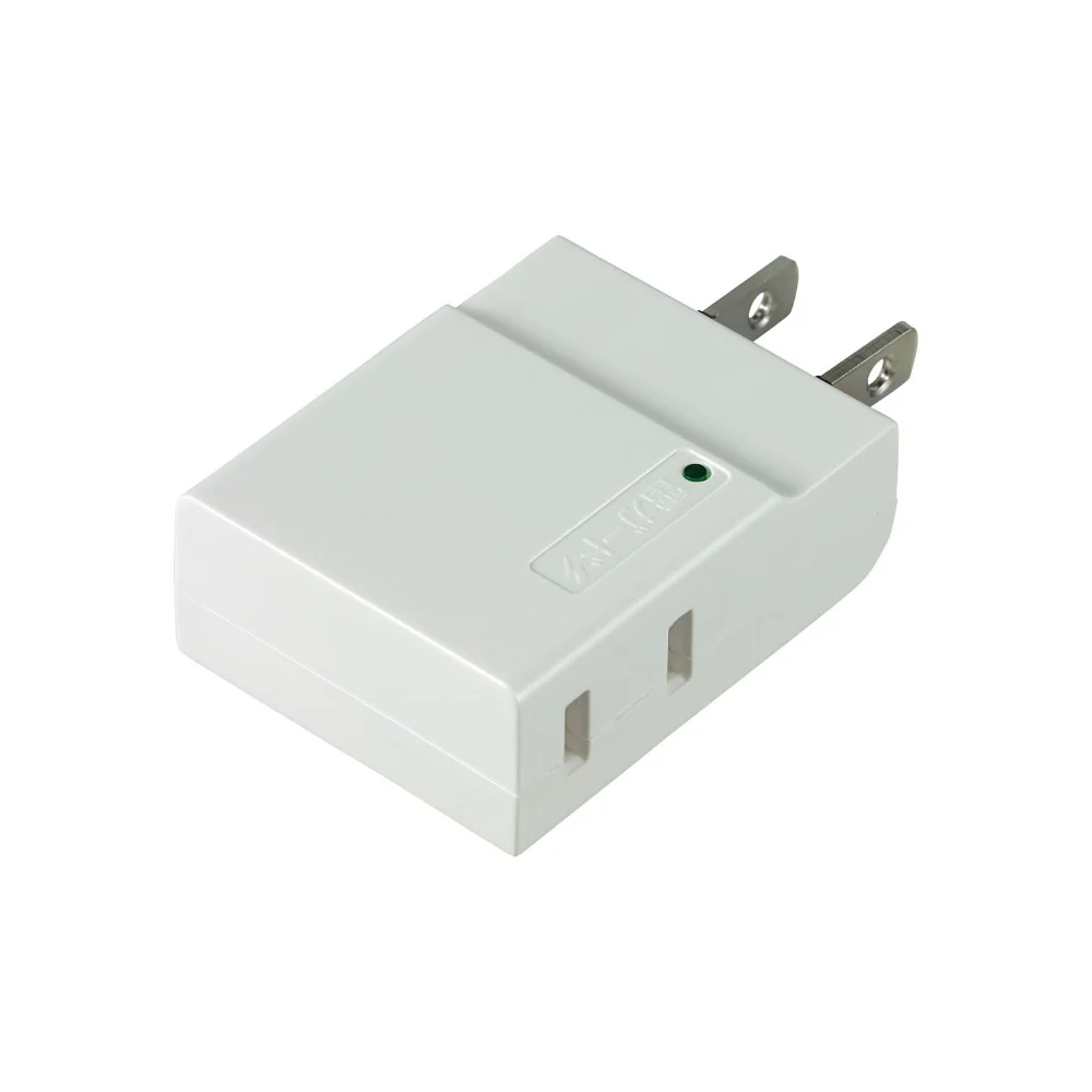 エルパ ELPA コンパクトタップ 耐雷 2個口 A-CT002SB(W) - Image 2