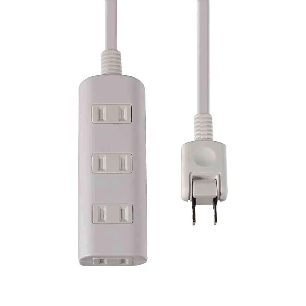 エルパ ELPA 扉付電源タップ AC 4個口 5m ホワイト WBT-N4050B - Image 2