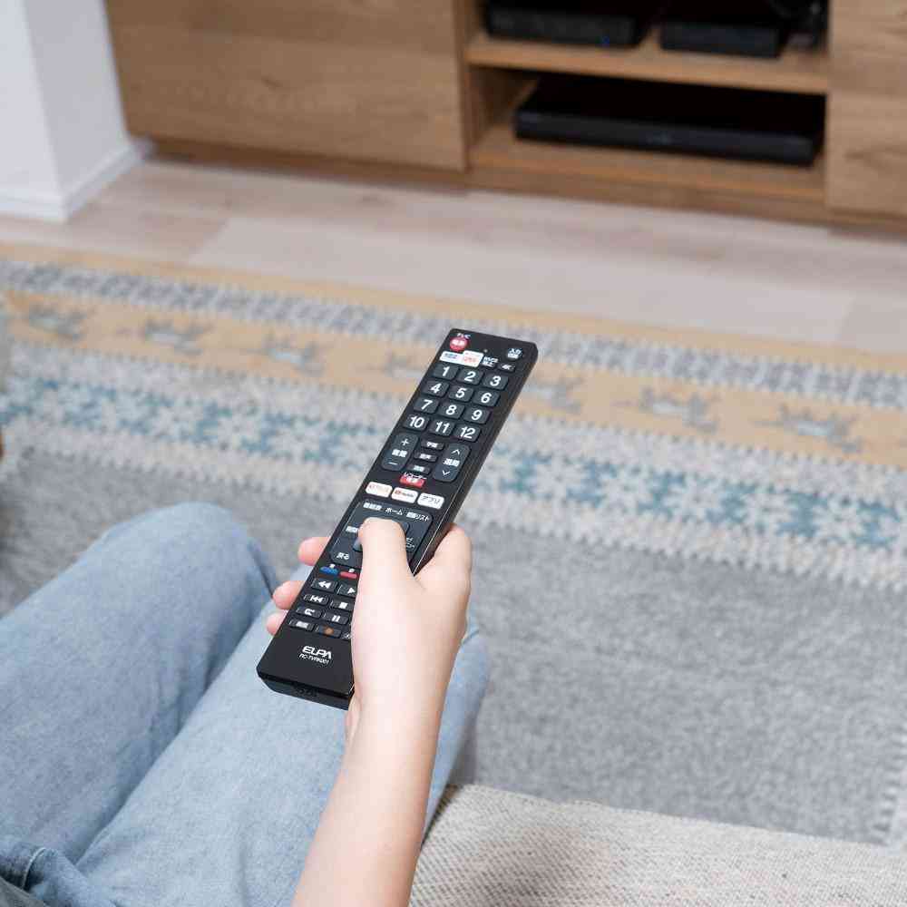 ELPA 抗菌テレビリモコン 汎用 レコーダー操作可能 RC-TVRK001 1個 - Image 6