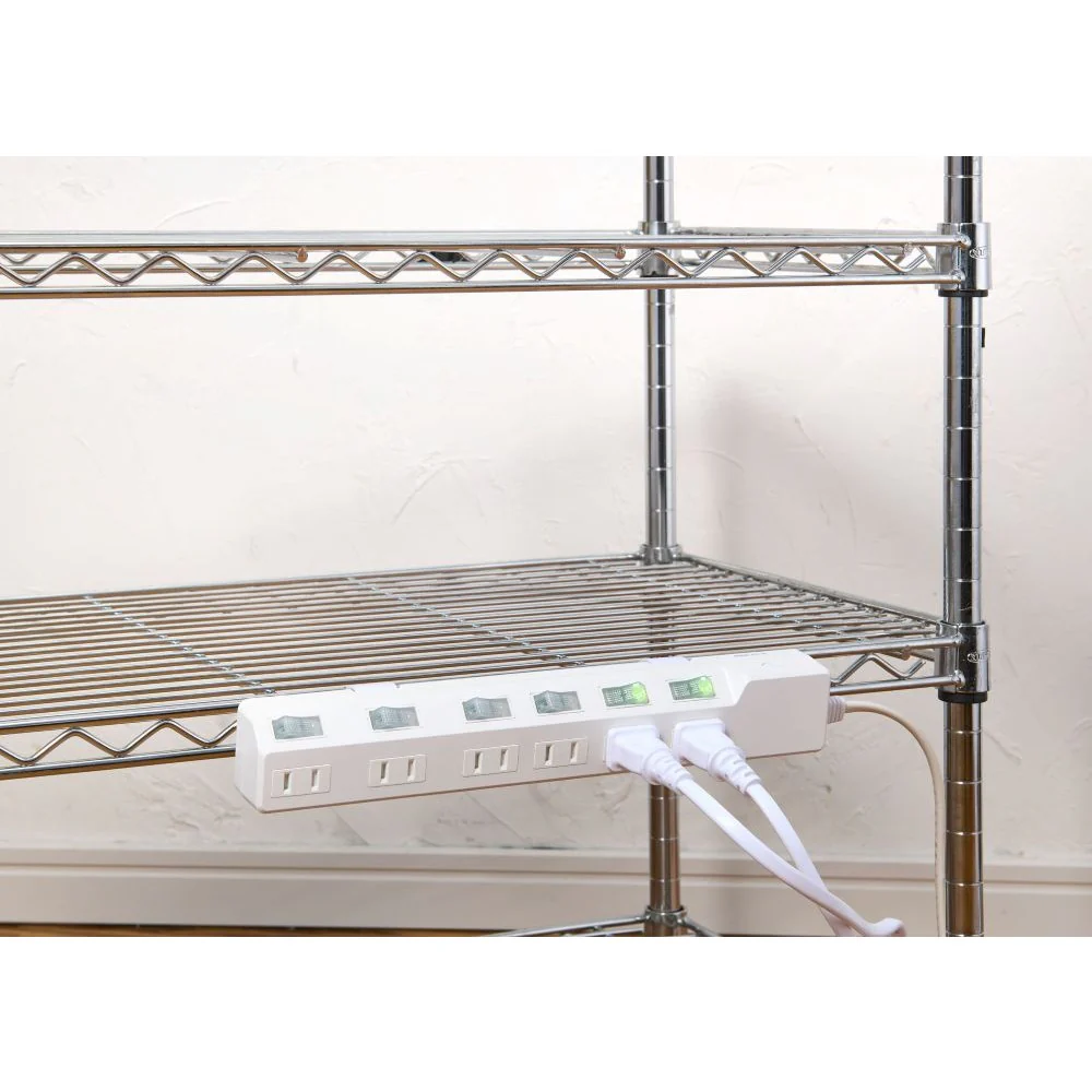 エルパ ELPA 耐雷スイッチ付タップ 6個口3M WLK-63S(W) - Image 4