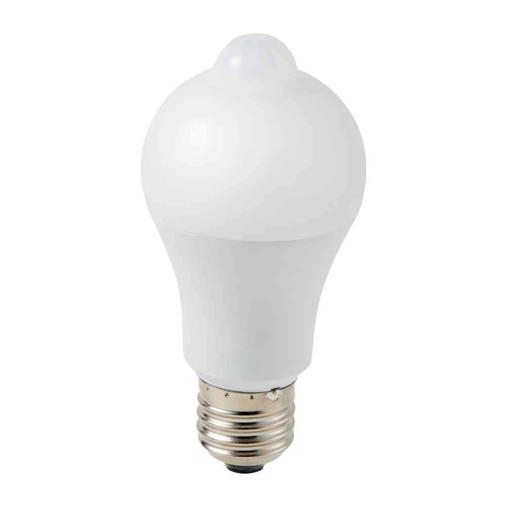朝日電器 エルパ ELPA 人感センサー付LED電球 40W 昼光色相当 LDA5D-G-G5107PIR - Image 3