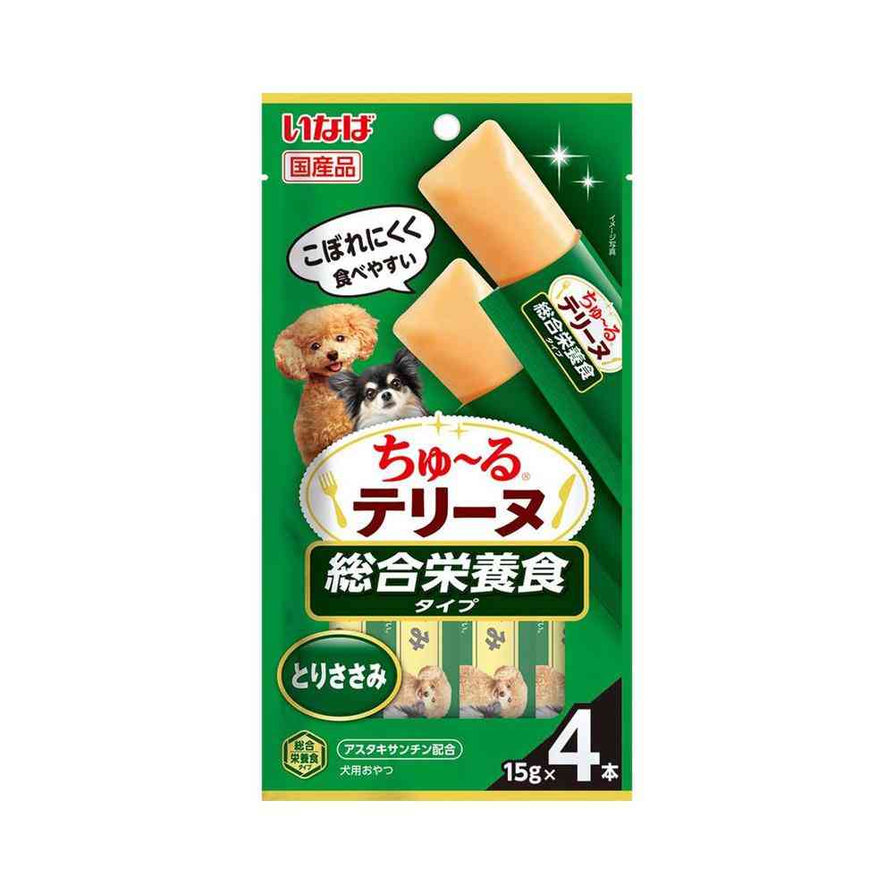 いなばペットフード ちゅ〜るテリーヌ 総合栄養食タイプ とりささみ 15g×4本