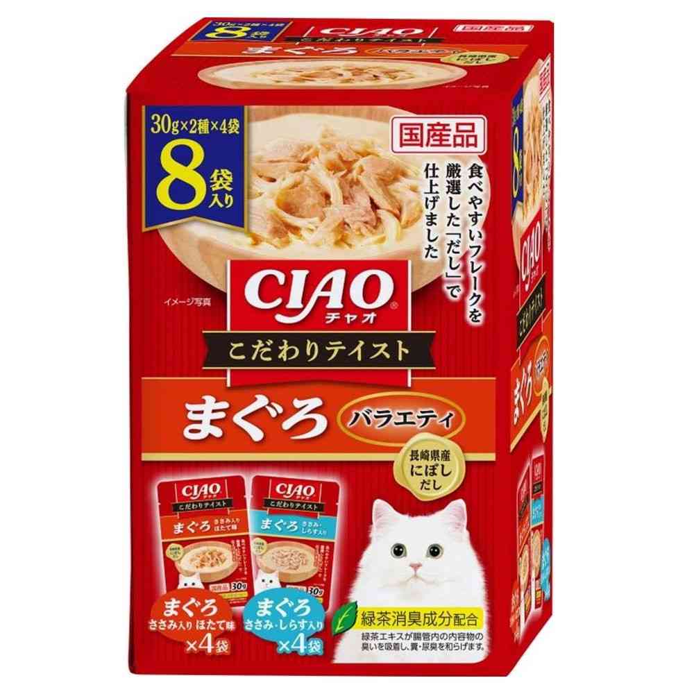 いなばペットフード CIAO こだわり テイスト まぐろバラエティ 30g×8袋