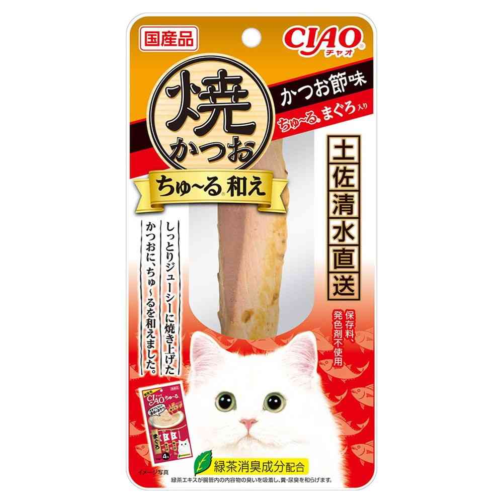 いなばペットフード CIAO 焼かつおちゅ~る和え かつお節味 ちゅ~るまぐろ入り 1本