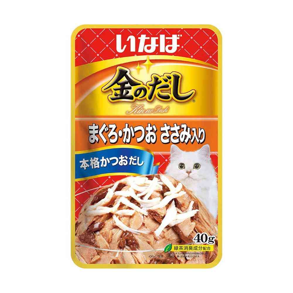 いなば 金のだしパウチ まぐろ・かつお ささみ 40g