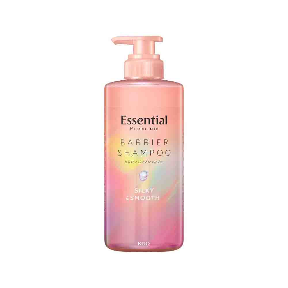 花王  エッセンシャル  プレミアムバリアシャンプー  シルキーポンプ  450ml
