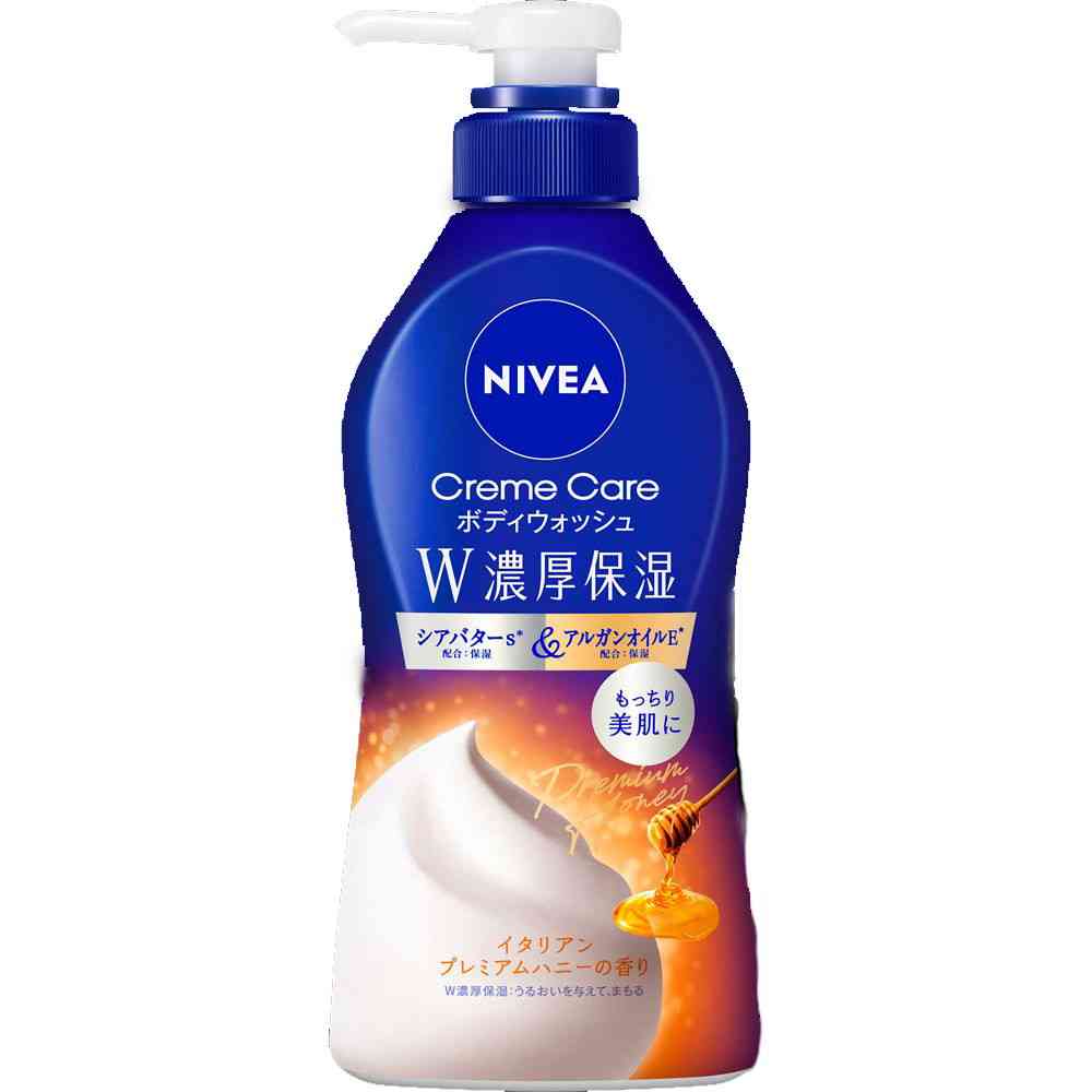 花王 ニベア クリームケアボディウォッシュ W濃厚保湿 イタリアンプレミアムハニーの香り ポンプ 460ml