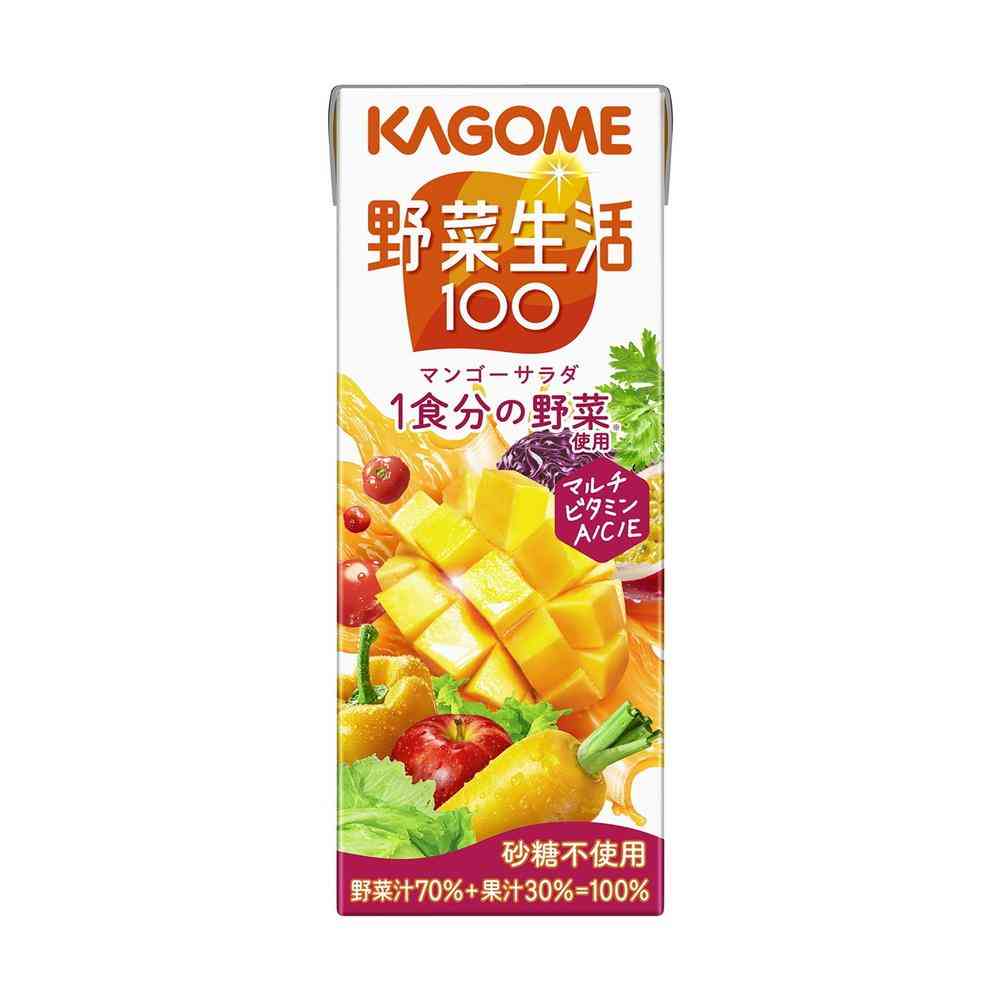 ◆カゴメ 野菜生活 100 マンゴーサラダ 200ml