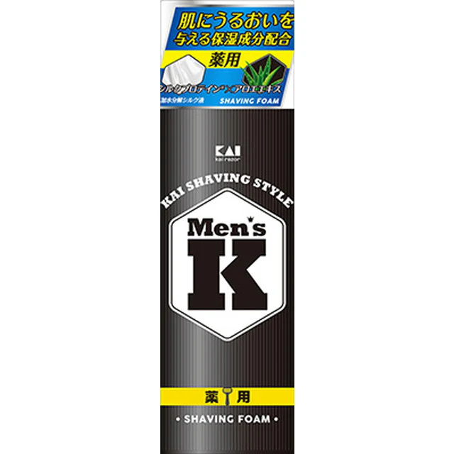 Men’s K シルクプロテイン配合 薬用シェービングフォーム - Image 2
