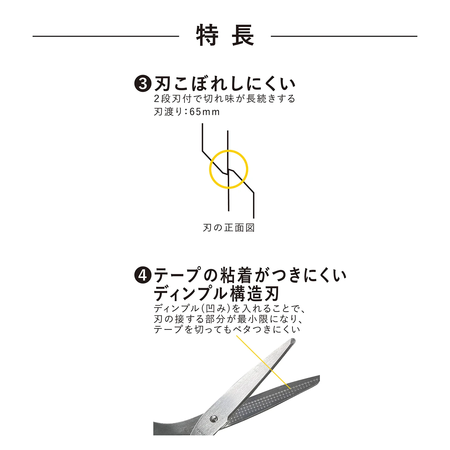 二刀派ハサミ(ブラック) 1個 - Image 4