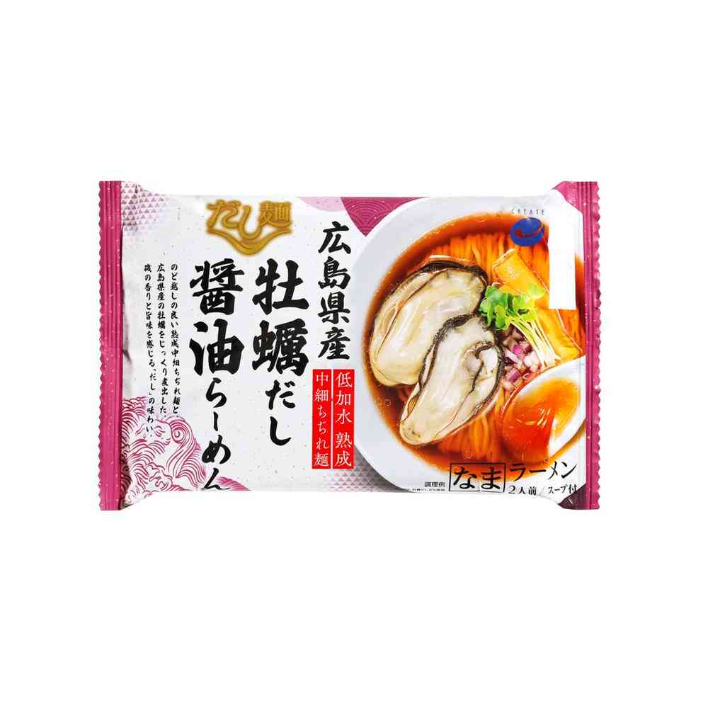 ◆クリエイト だし麺 広島県産 牡蠣だし醤油らーめん 304g - Image 2