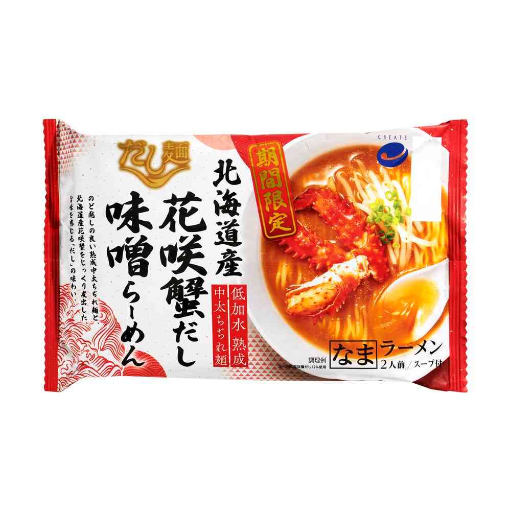 ◆クリエイト だし麺 北海道産 花咲蟹だし味噌らーめん 294g - Image 2