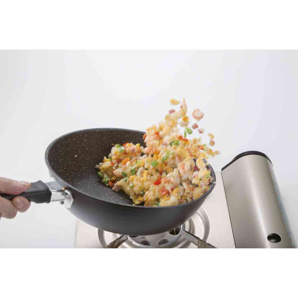 貝印 軽いマルチ炒め鍋 IH対応 24cm DW5633 - Image 3