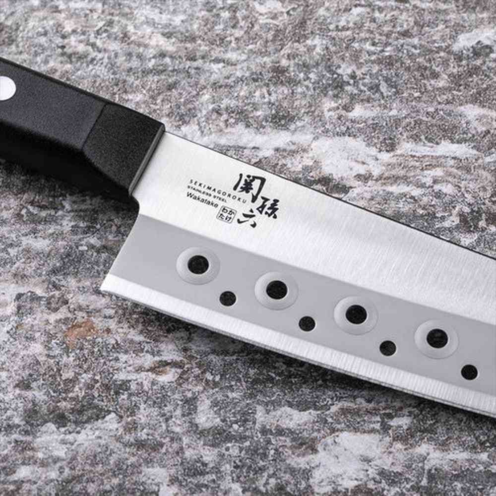 貝印 関孫六 わかたけ 三徳 穴あき165mm AB5419 - Image 3