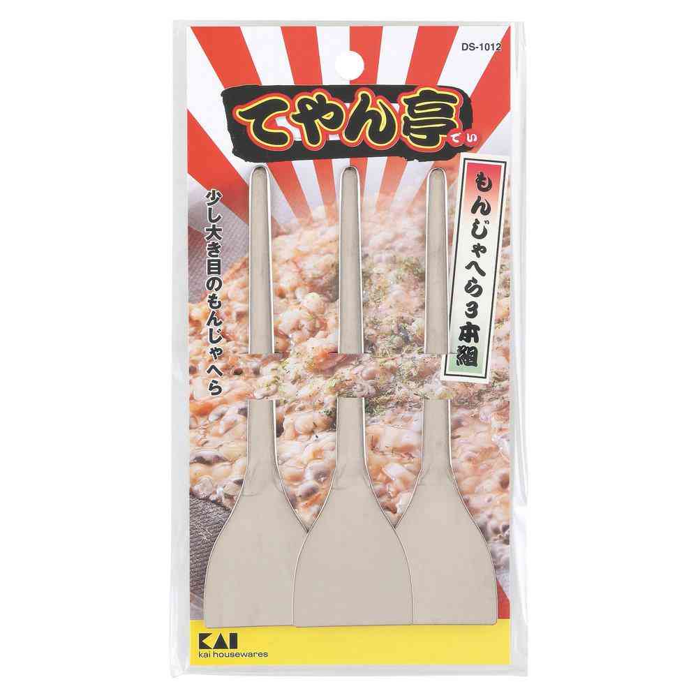 貝印 てやん亭 もんじゃへら 3本組 000DS1012 - Image 4