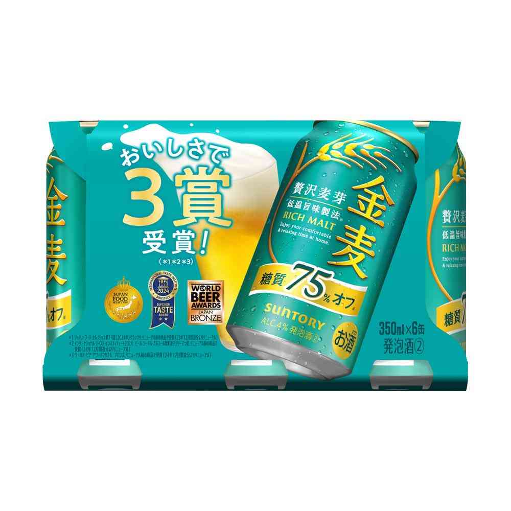 サントリー 金麦 糖質75%オフ 350ml×6本 - Image 4