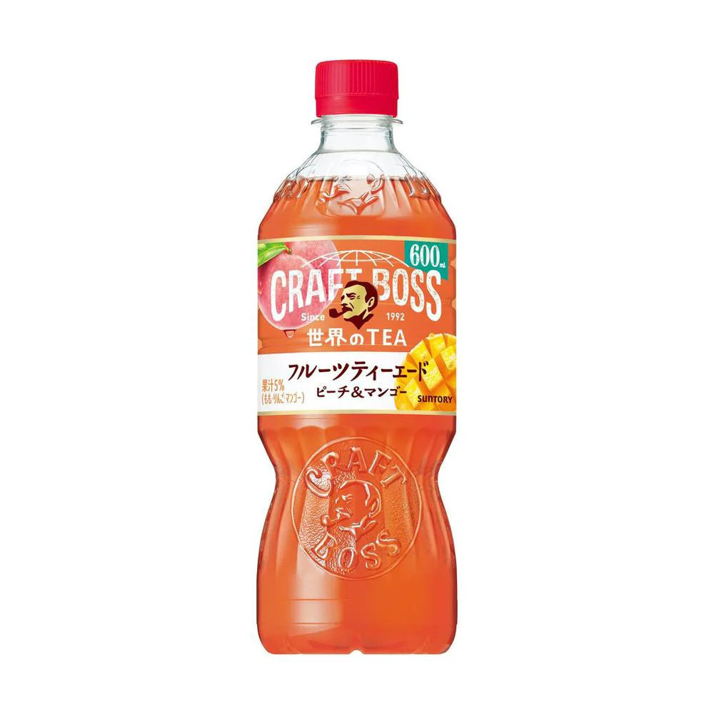 ◆サントリー クラフトボス ティー フルーツティーエード ピーチ&マンゴー 600ml - Image 4