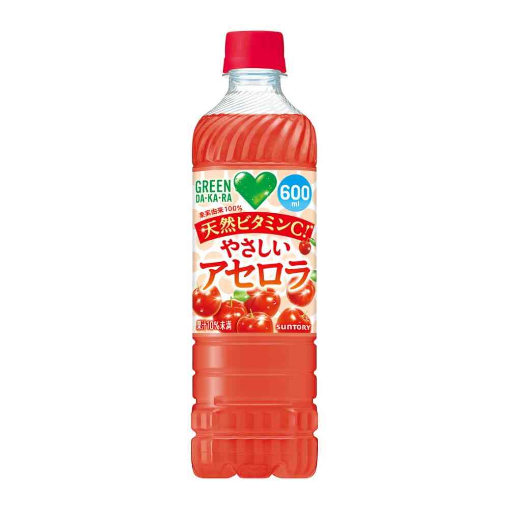 ◆サントリー GREEN DA・KA・RA やさしいアセロラ 600ml